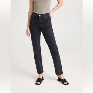 Agolde 90s Black Straight Leg